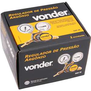 Regulador de pressão para argônio/mistura, RAR 30, VONDER