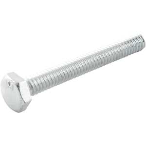 Parafuso sextavado zincado 1/4" x 2", UNC, rosca total, VONDER