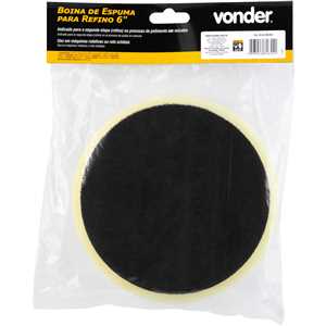 Boina de espuma para refino 6", para politriz rotativa ou roto-orbital, VONDER