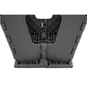 Banqueta plástica dobrável, cinza, altura 360 mm, VONDER
