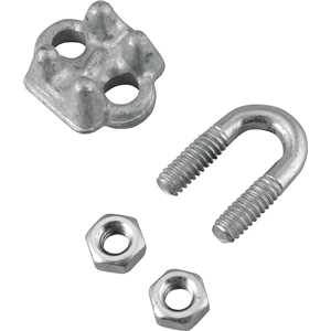 Clips para cabo de aço 3/16" - 4,76 mm, pesado, VONDER PLUS