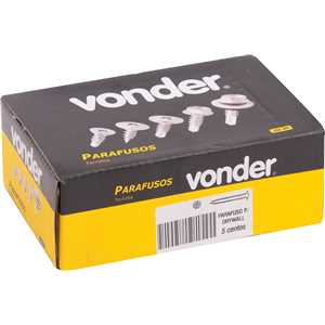 Parafuso para drywall, ponta agulha, cabeça flangeada, 4,2 mm x 19 mm, VONDER