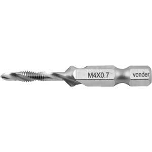 Broca/macho combinado M4 x 0,7 mm, VONDER