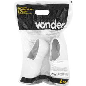 Sapato ocupacional classic, sem salto, branco, n° 43, VONDER