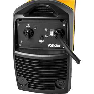 Inversor para solda com eletrodo e TIG, 300 A, RIV300 PFC, com display digital, alimentação automática monofásico e trifásico, VONDER