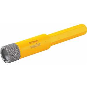 Serra copo diamantada 14 mm, refrigerada, com haste, VONDER
