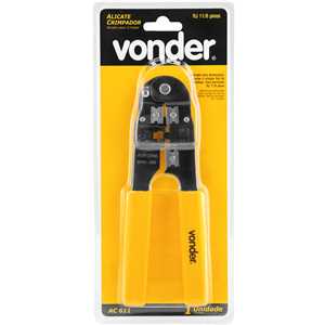 Alicate crimpador, RJ11, AC 611, VONDER