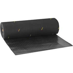 Piso de borracha antiderrapante, tipo diamante, 2,5 mm, preto, VONDER