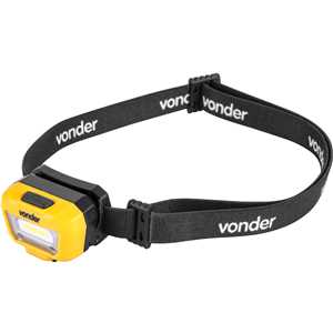 Lanterna de LED para cabeça,  recarregável, LED COB, LCV 200, VONDER