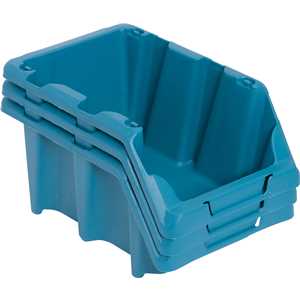 Gaveteiro plástico, nº 5, 12,0 cm x 15,0 cm x 26,0 cm,modelo prático, azul, VONDER