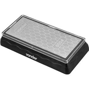 Pedra para afiar diamantada, base de 7", dupla face, G 600/1200, VONDER