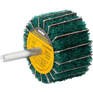 Roda com haste para remoção e acabamento, 50 mm x 30 mm, grão 180, VONDER