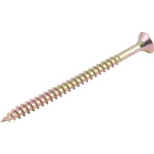 Parafuso madeira chipboard, cabeça chata, fenda cruzada/pozidrive, 5,0 mm x 75,0 mm, VONDER