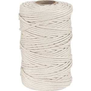 Corda multifilamento trançada, 6 mm x 180 m, branca, VONDER