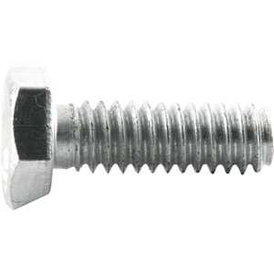 Parafuso sextavado zincado 1/4" x 3/4", UNC, rosca total, VONDER