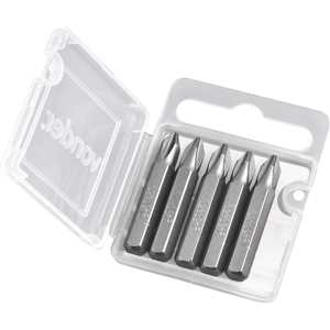 Bits/ponteira phillips com encaixe 1/4", nº 2 x 38 mm, com 5 peças, VONDER