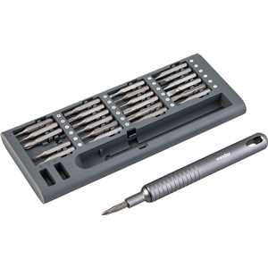 Jogo de bits/ponteiras de precisão, com 51 peças, encaixe sextavado de 4 mm, VONDER
