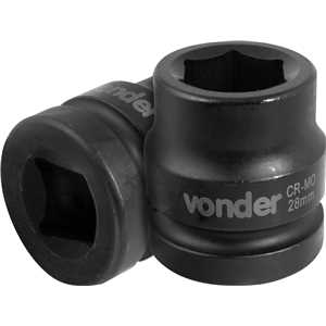 Soquete sextavado de impacto, encaixe de 1" x 28,0 mm, VONDER