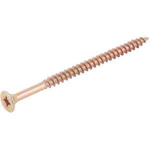 Parafuso madeira chipboard, cabeça chata, fenda cruzada/pozidrive, 5,0 mm x 80,0 mm, VONDER