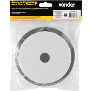 Boina de microfibra para corte médio 5", para politriz roto-orbital, VONDER