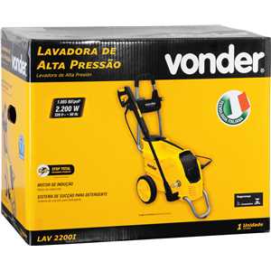 Lavadora de alta pressão LAV 2200I, 1.885 lbf/pol², 220 V~, VONDER