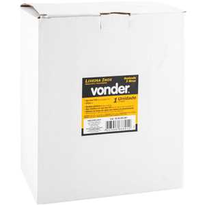 Lixeira redonda, 3 litros, inox, cinza, VONDER