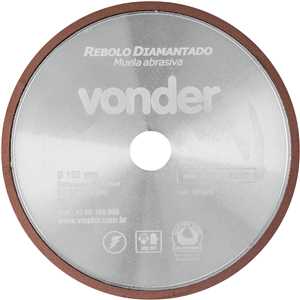 Rebolo diamantado para afiação de serras, 150 mm, VONDER