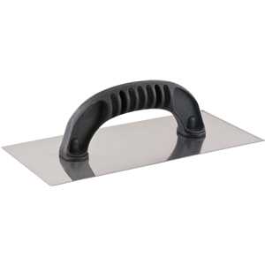 Desempenadeira de aço, lisa, com cabo plástico, 120 mm x 255 mm, VONDER