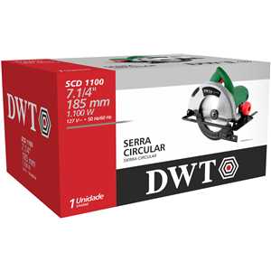 Serra circular 7.1/4" , 1.100 W, SCD 1100 , 127 V~ , DWT