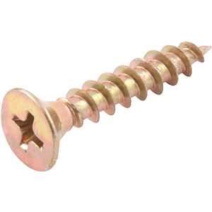 Parafuso madeira chipboard, cabeça chata, fenda cruzada/phillips, 4,5 mm x 25,0 mm, VONDER