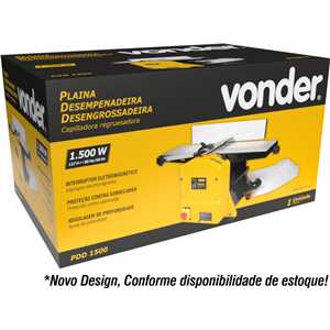 Plaina desempenadeira desengrossadeira, 1.500 W, 127 V~, PDD 1500 VONDER