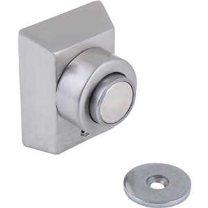 Fixador de porta FP 440, aço escovado, VONDER