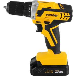 Parafusadeira/furadeira a bateria, 20 V, fonte de carregamento bivolt automática, PFV 238 VONDER