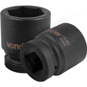 Soquete sextavado de impacto, encaixe de 1" x 41,0 mm, VONDER