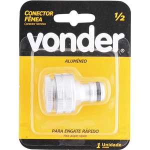 Conector de alumínio para torneira, rosca fêmea de 3/4" VONDER