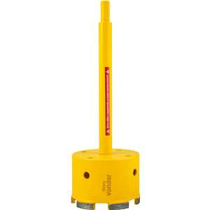 Serra copo diamantada 80 mm, com haste, VONDER