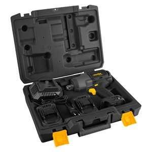 Chave de impacto, bateria 20 V, encaixe de 3/4", fonte de carregamento bivolt automático, CIV 342B, VONDER PLUS