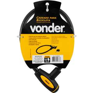 Cadeado para bicicleta, 60 cm, com chave, VONDER