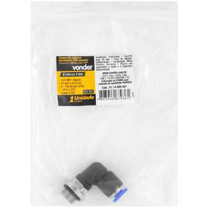 Conexão rápida, tipo cotovelo (90 graus), rosca 1/8" BSP, 4 mm, VONDER
