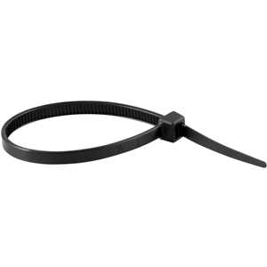Abraçadeira de nylon, preta, 140 mm x 3,6 mm, com 1.000 peças, VONDER