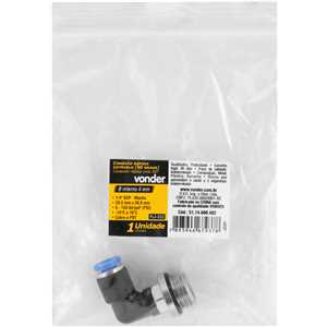 Conexão rápida, tipo cotovelo (90 graus), rosca 1/4" BSP, 4 mm, VONDER