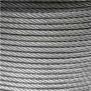Cabo de aço galvanizado, alma de fibra, 7,94 mm - 5/16", 6 x 19S, VONDER