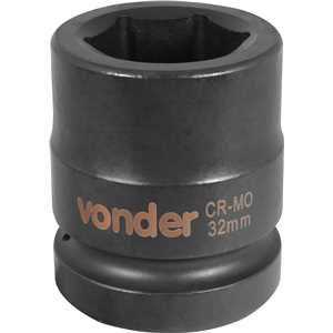 Soquete sextavado de impacto, encaixe de 1" x 32,0 mm, VONDER