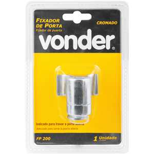 Fixador de porta FP 200, cromado, VONDER