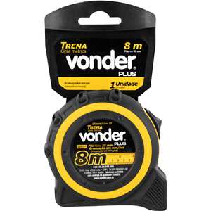 Trena curta de aço 8 m x 25 mm VONDER PLUS