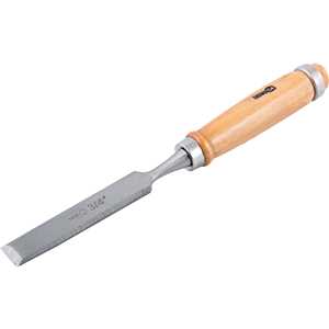 Formão chanfrado reto 3/4", com cabo de madeira, NOVE54
