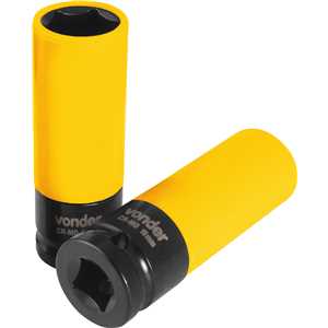 Soquete sextavado de impacto, encaixe 1/2", 19 mm, para roda de liga leve, VONDER