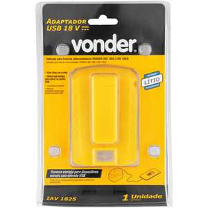 Adaptador USB 18 V, sem bateria e sem carregador, IAV 1825 VONDER