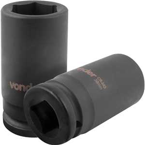 Soquete sextavado longo de impacto, 30 mm, encaixe de 3/4", VONDER