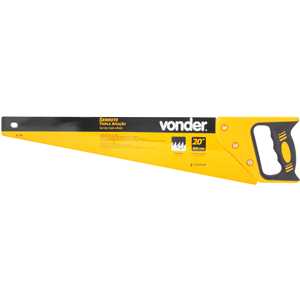 Serrote 20", aço carbono, tripla afiação, cabo plástico emborrachado, SE 200, VONDER